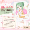 Ririka's Birthday 2026 Voice Pack — ภาพ Ririka กำลังทำขนม พร้อมรายละเอียดเซตไฟล์เสียง