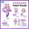 Fondawl Debut Goods — อะคริลิคสแตนดี้ การ์ดใส และเข็มกลัด ลาย Fondawl จาก SSR Society